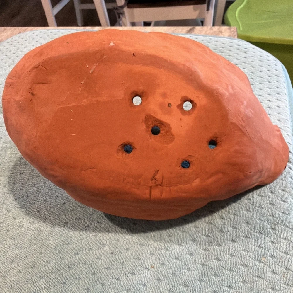 Vtg Terracotta Duck Mallard Planter 9